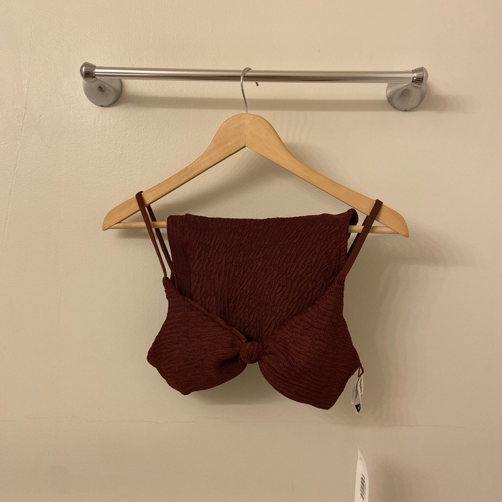 Dippin' Daisy's Brown Bikini Top + Shorts Bottoms